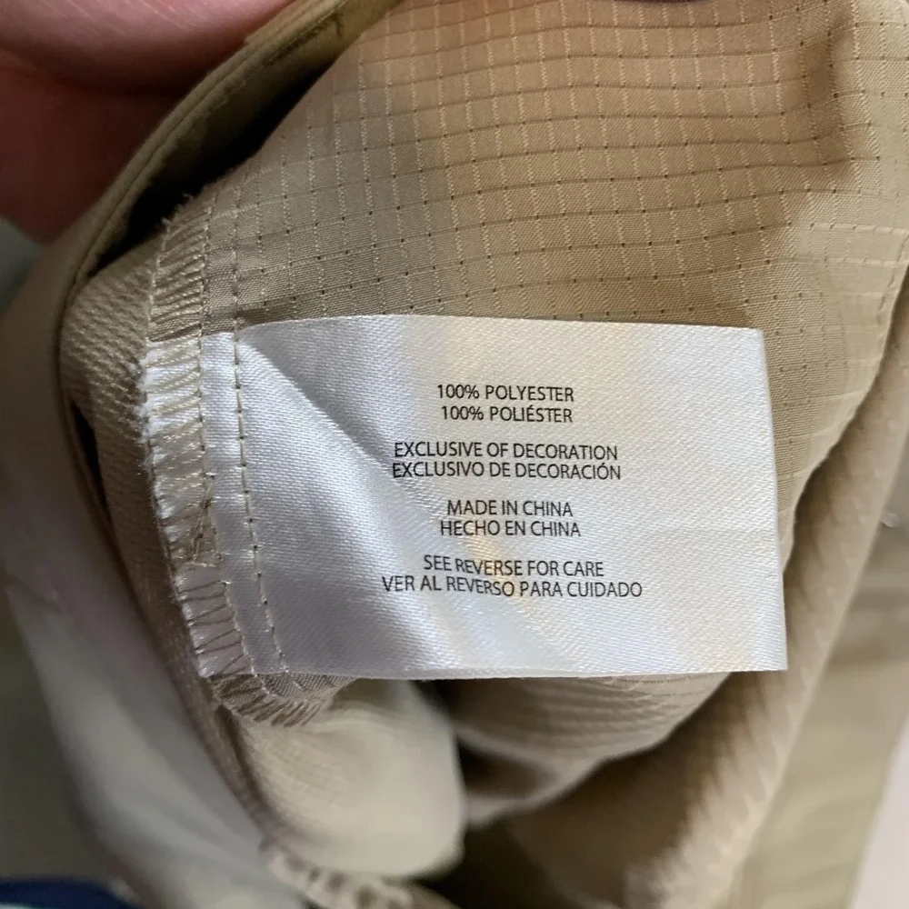 Banana Republic Pants Mens 36x29 Beige Straight Fit Performance Polyester Casual
